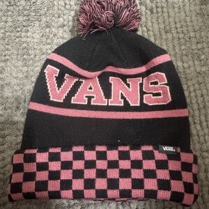 Vans Black and Pink Beanie
